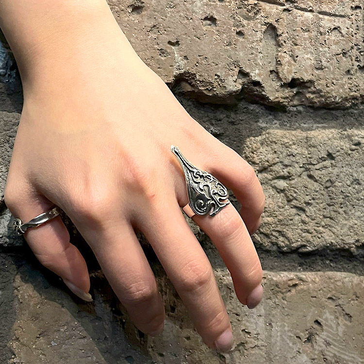 エフエーエル F.A.L FAL シルバー リング Destiny arrow スペード