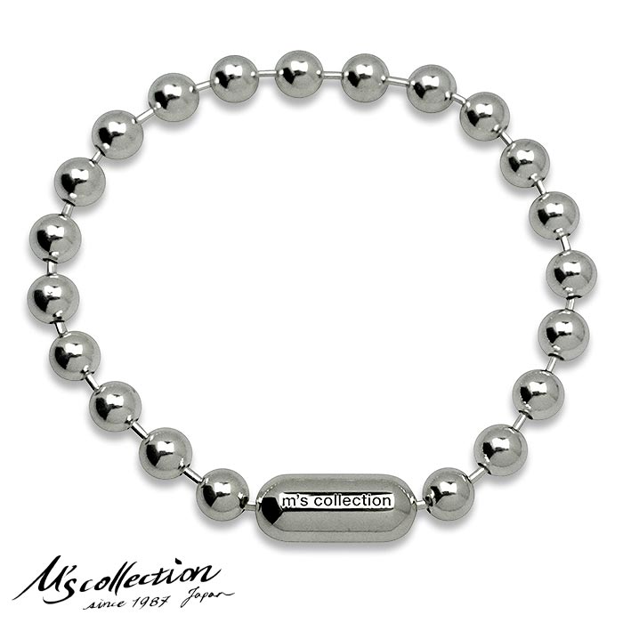 M's collection エムズコレクション ボールチェーンブレスレット