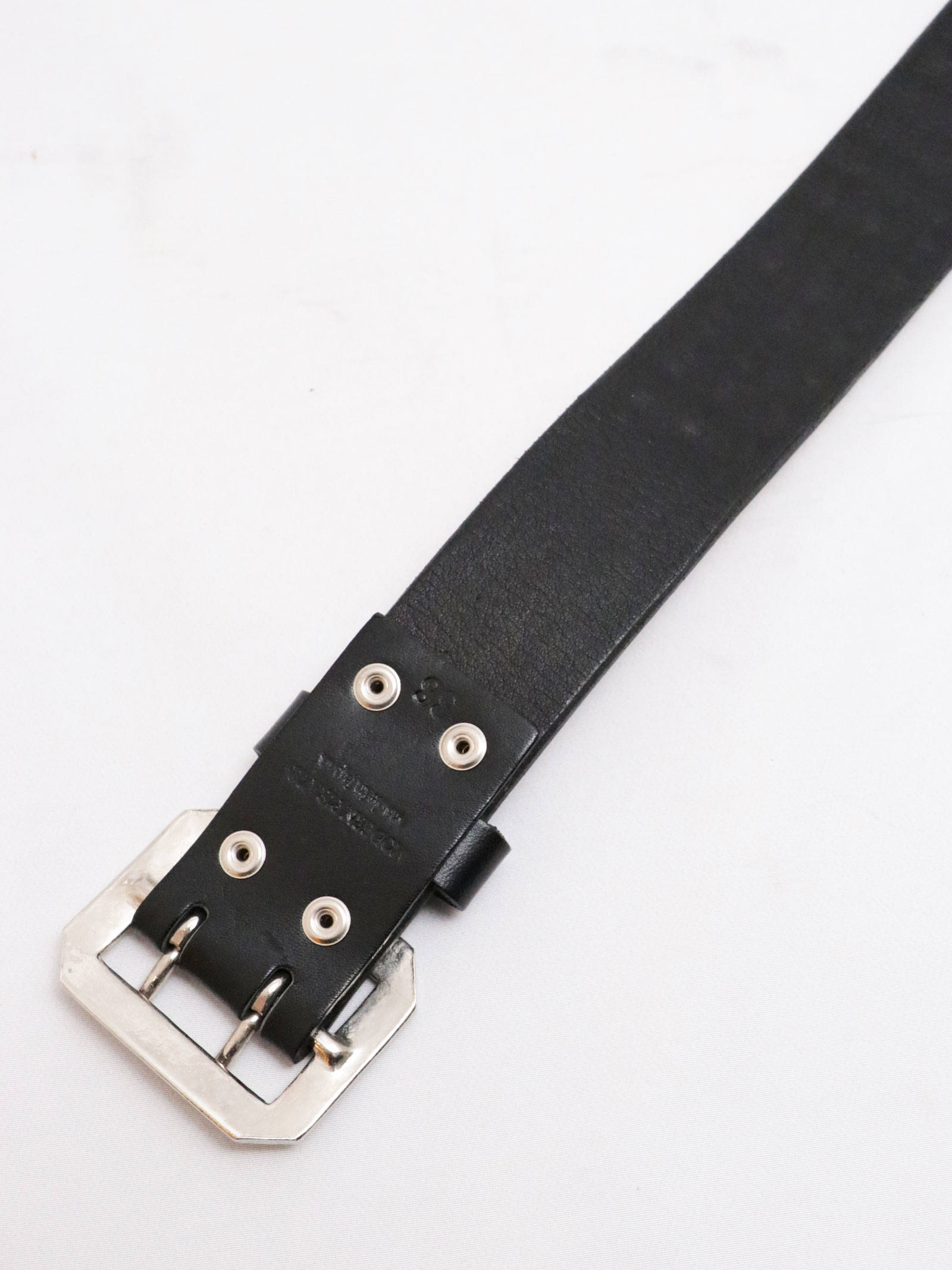 MODERN PIRATES - 12MM 3連ピラミッドスタッズベルト (シルバー