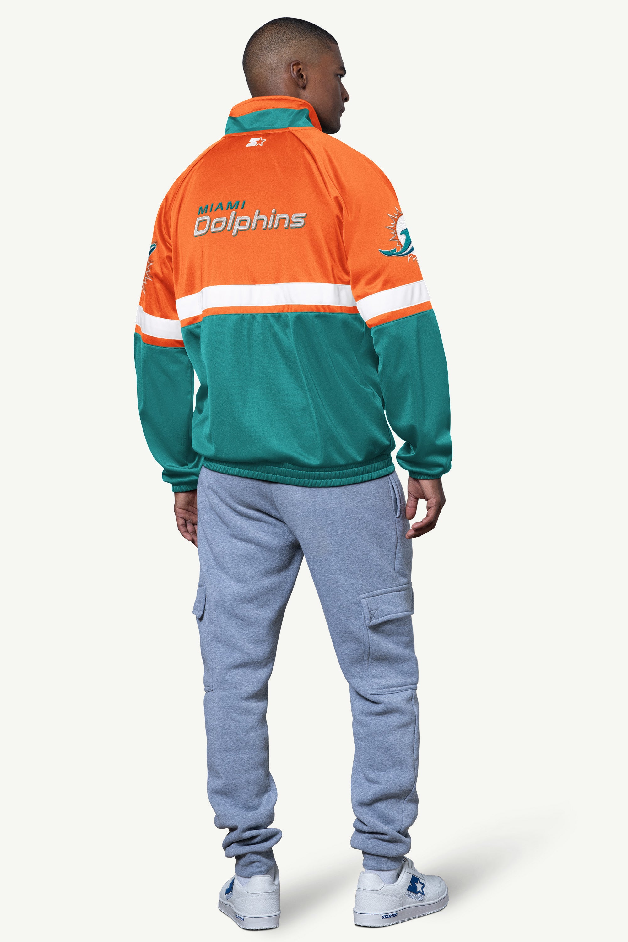 Mens Miami Dolphins Veteran Track Jacket | NFL | Starter