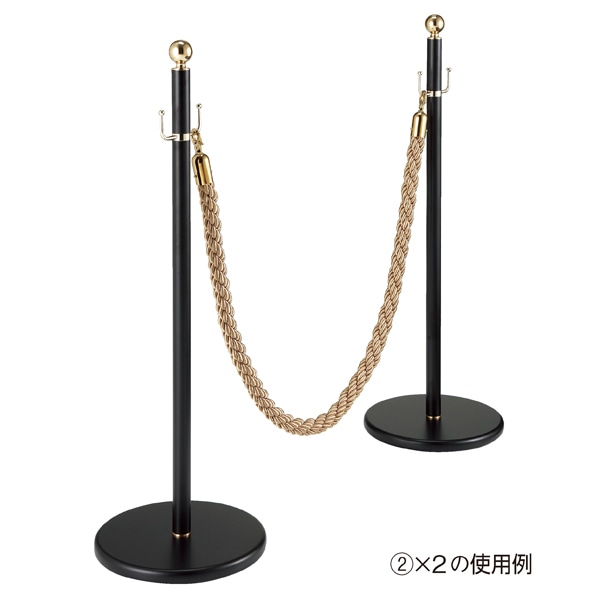 ロープパーテーション パーテーション クローム