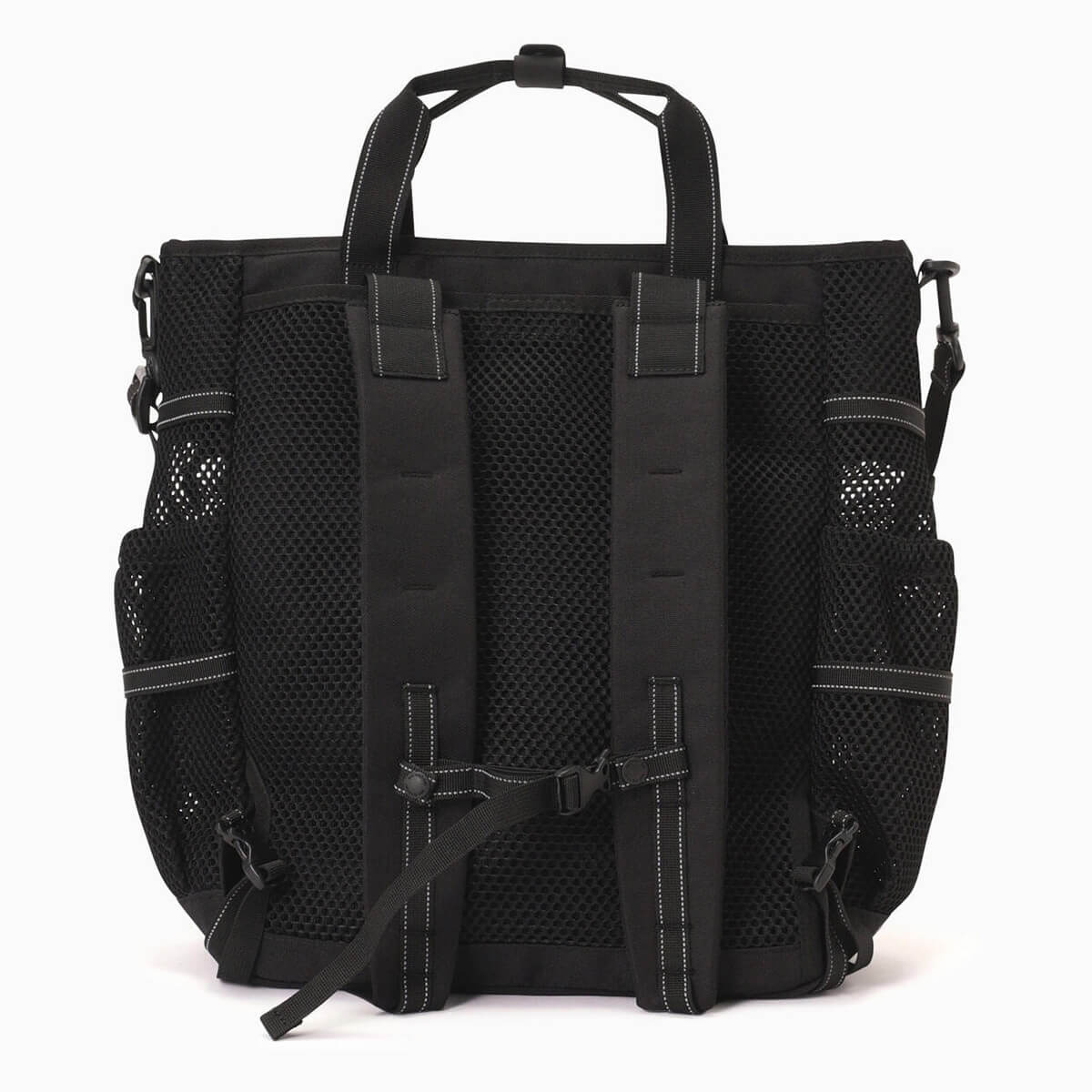 and wander アンドワンダー 3Dメッシュ2ウェイトートバッグ(ブラック