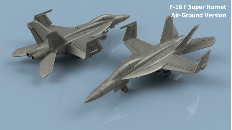 F-18 F Super Hornet - bombing folded wings (5 planes) L'Arsenal