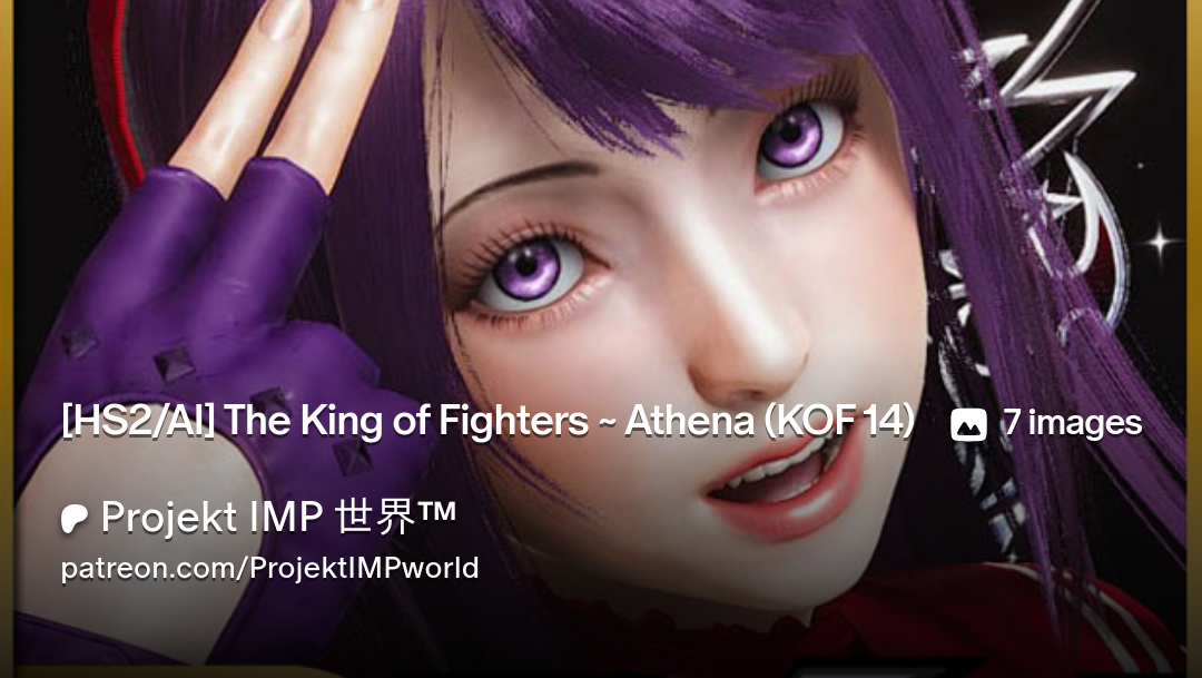 HS2/AI] The King of Fighters ~ Athena (KOF 14) | Patreon