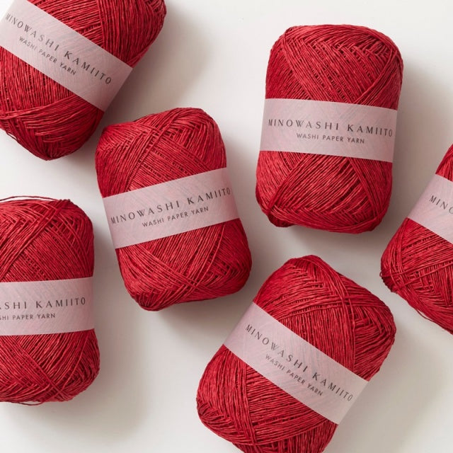 WACCA/美濃和紙 紙糸/MINOWASHI KAMIITO 紅 | ペーパーツリー