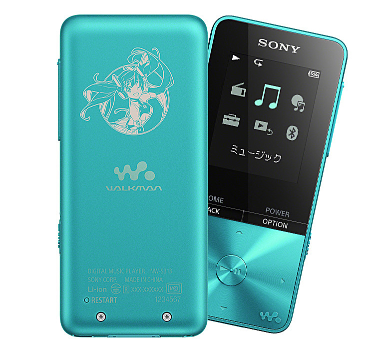 初音ミク」ウォークマンに2019モデル。ウィンクしたミクが背面に、札幌