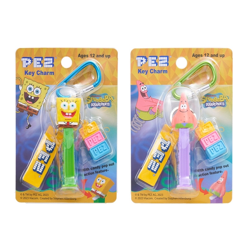 SpongeBob スポンジ・ボブ PEZ ペッツ カラビナキーリング