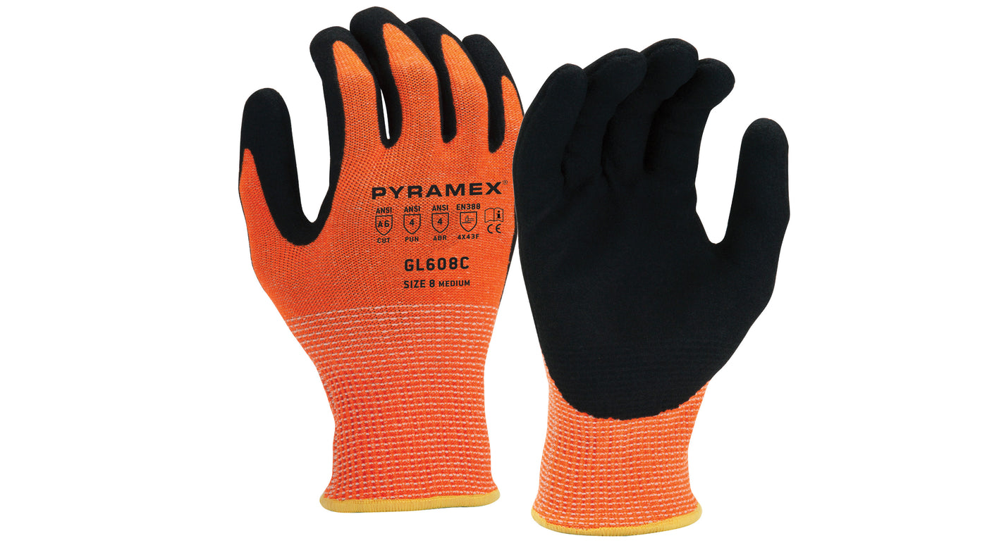 GL608C - Sandy Nitrile A6 Cut - Pyramex®