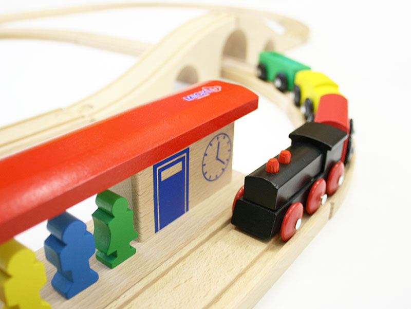 木のおもちゃ カルテット / 汽車セット スタンダード｜ミッキィ社 正規