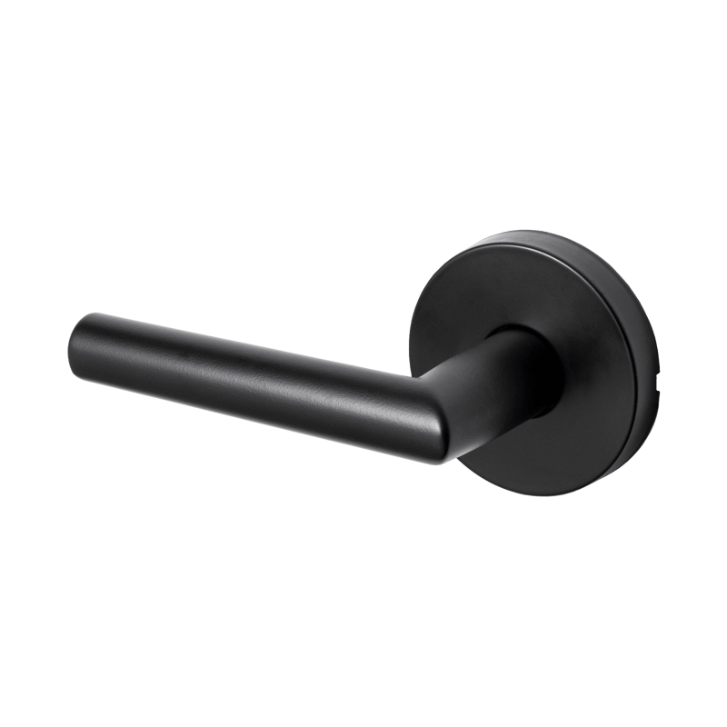 錠付きドアパーツ ストレートハンドル マットブラック 間仕切錠 | PS