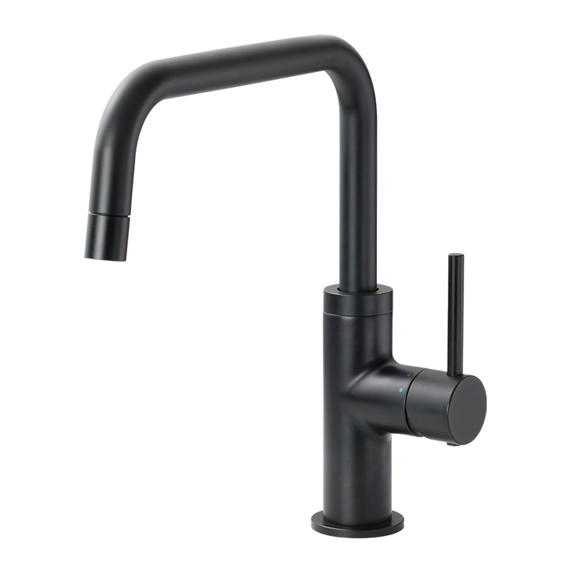 キッチン・洗面水栓 ベントネック混合栓 ブラック | KB-PT002-21-G141