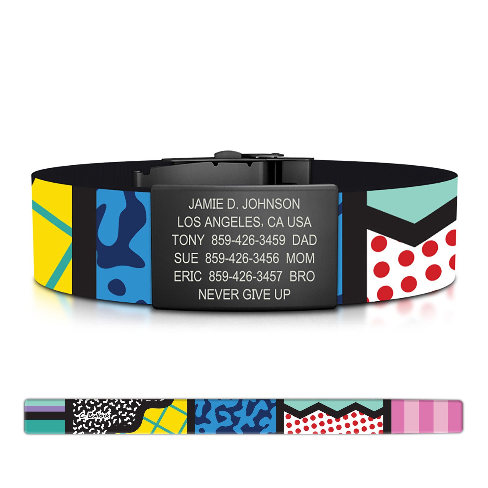 Wrist ID Elite Silicone Clasp ID Bracelet | 19 MM | Slate | ROAD iD