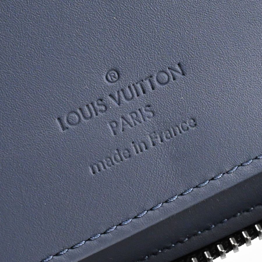 ジッピーウォレットヴェルティカル(約W10xH20xD2cm ネイビー / ブルー