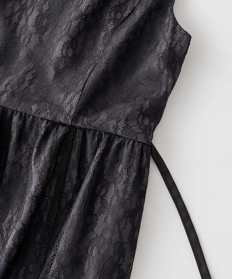 SALE】マルチWAYケープ付きレースワンピース