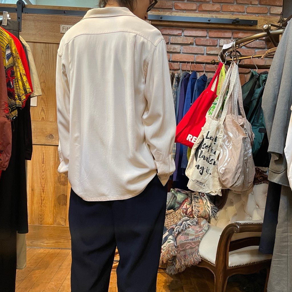 60s シルクレーヨンシャツ Harb Gerry 古着】60s holbrook レーヨン