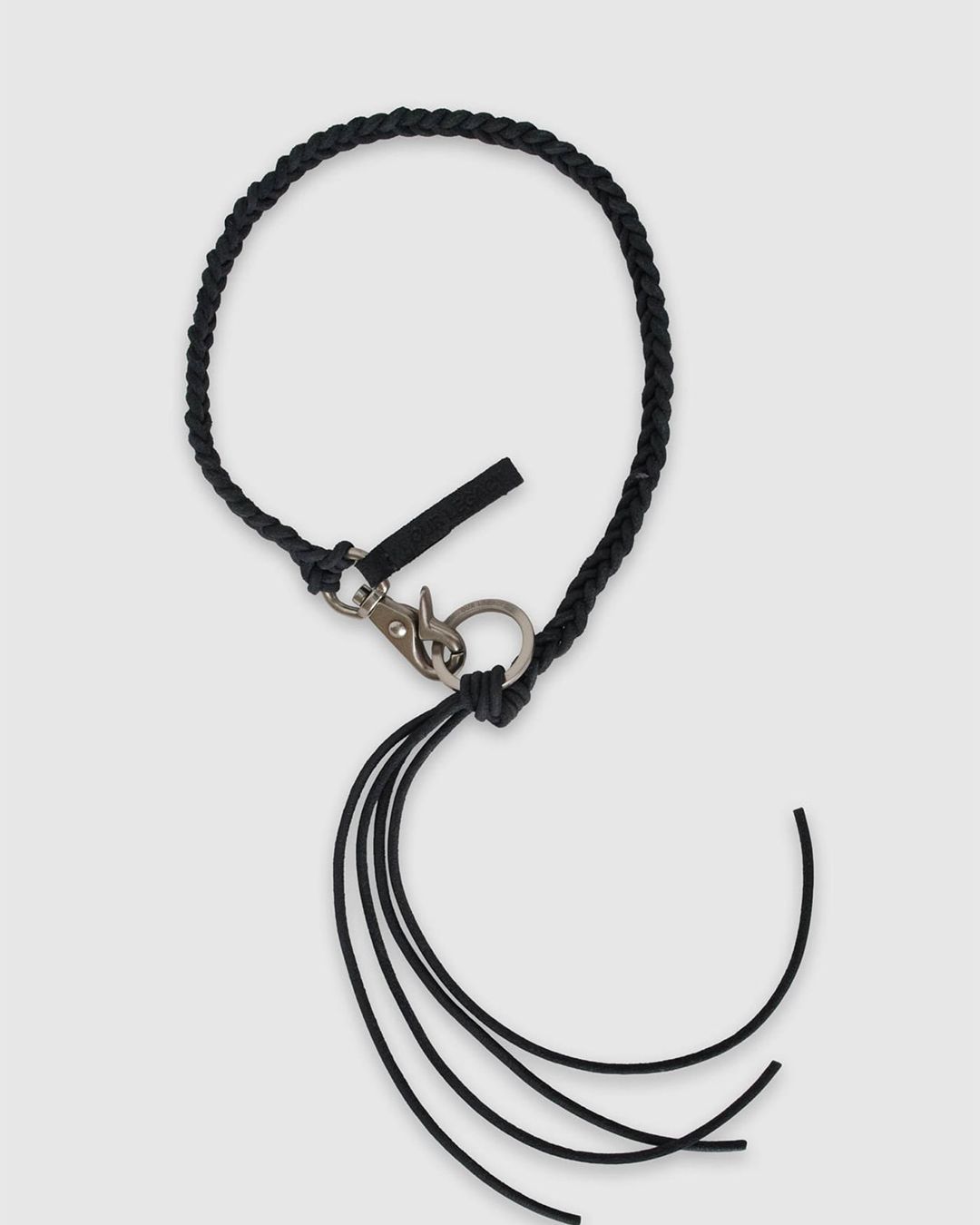 OUR LEGACY - BRAIDED LADON Black Leather | River