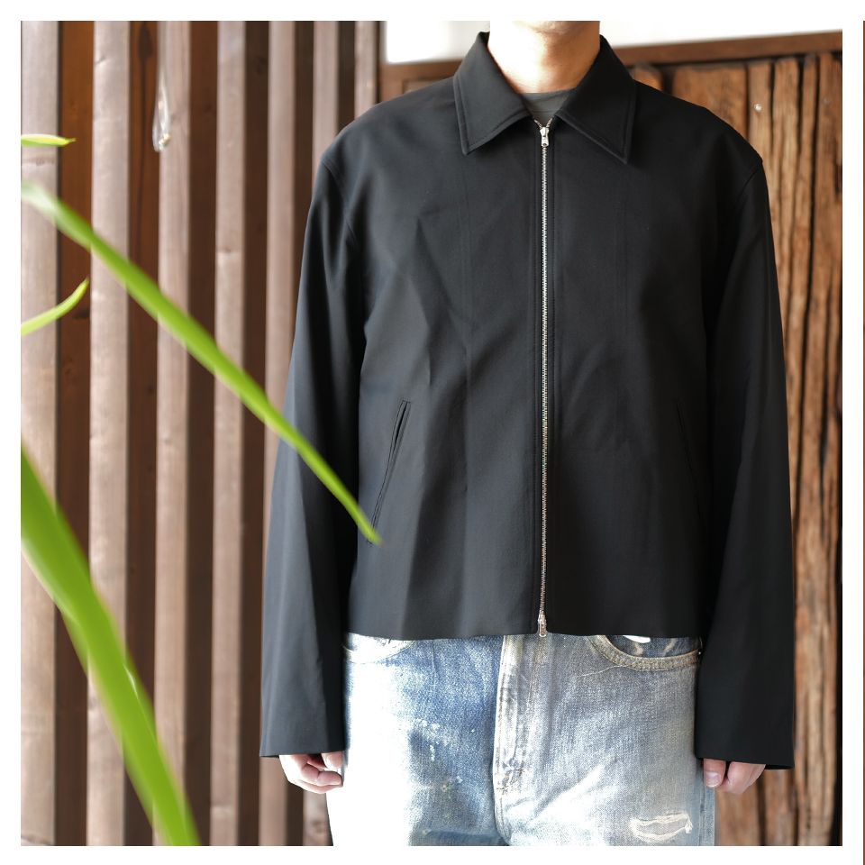 OUR LEGACY - MINI JACKET Black Worsted Wool | River