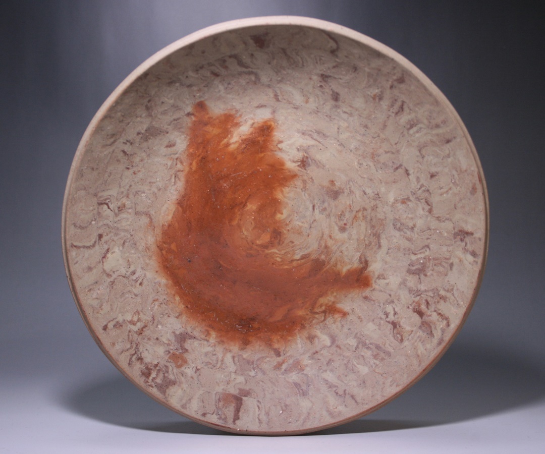 中原幸治 作 「備前土練込皿」 ～備前焼専門卸小売店 川口陶楽苑～