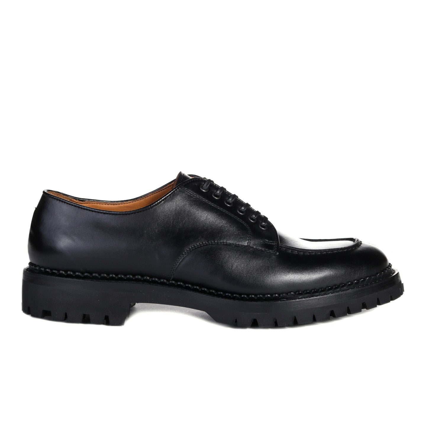 YUKETEN WADAKEN MIL SPEC U-TIP OXFORD BOX CALF BLACK | TODAY CLOTHING