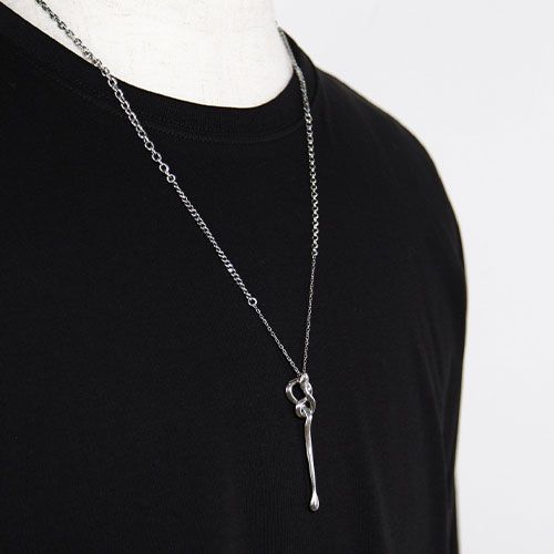 gunda - ”ロングタイプ” ステルスネックレス / シルバー / LONG