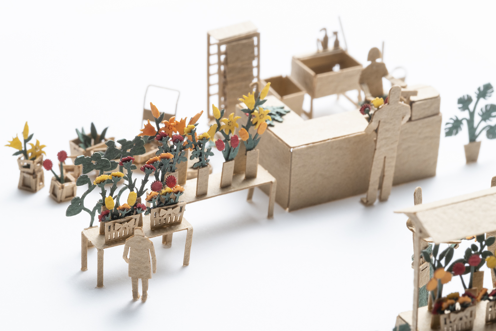 1/100建築模型用添景セット No.99 お花屋さん編 販売開始！ - お知らせ