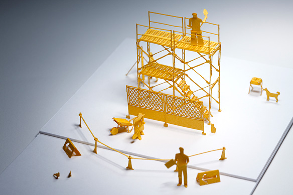 1/100建築模型用添景セット No.12 工事現場編 - 製品リスト／ネット