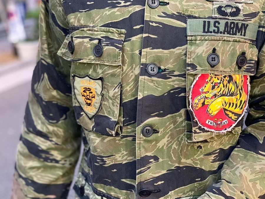 新年スペシャル入荷】60'Sジャングルファティーグ・タイガーカモ大量