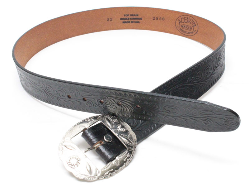 ACE WESTERN BELTS 【Style No. 900C EARLY ＜BLACK＞】 エース