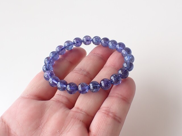 TK0208 【プレミアム】 タンザナイト 8mm ブレスレット