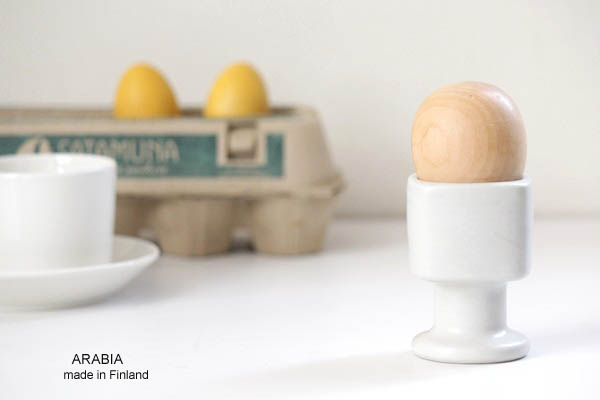 ARABIAアラビア エッグスタンド / 白無地