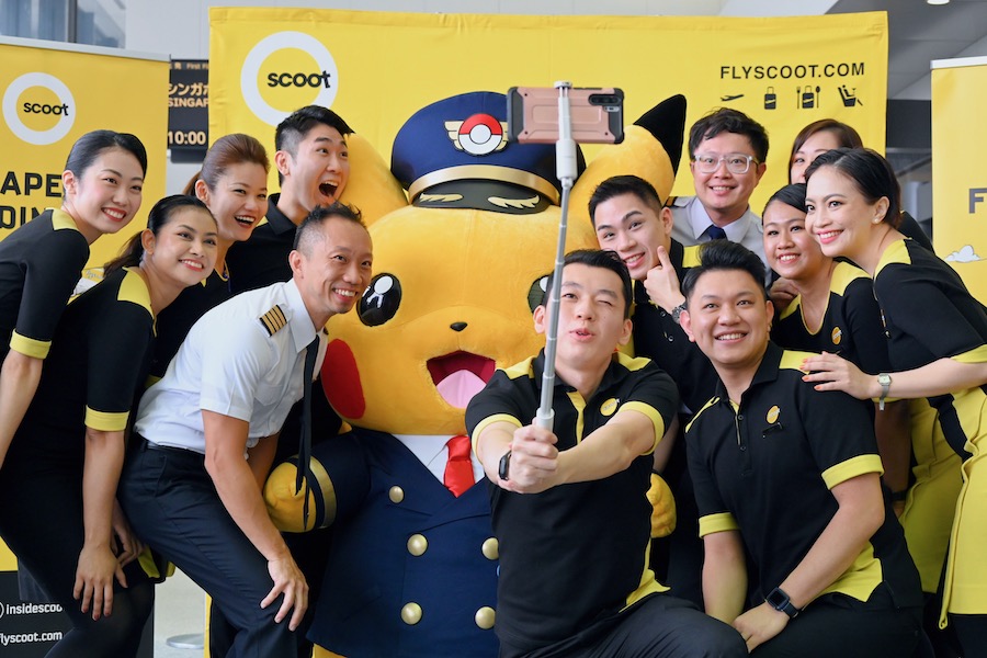 シンガポールからピカチュウ飛来 スクートとポケモンのコラボ機、成田