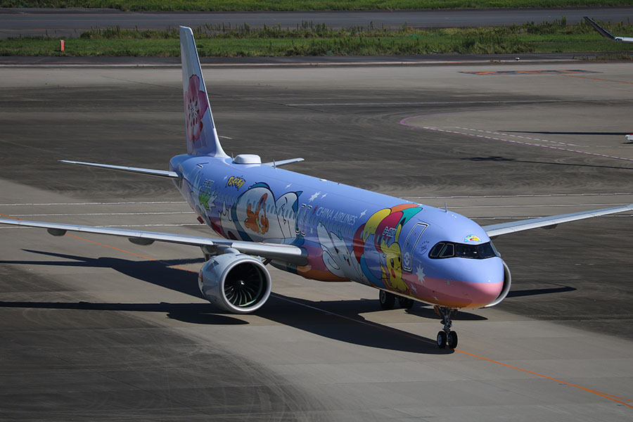 チャイナエアライン、「ピカチュウジェットCI」を定期便として初運航