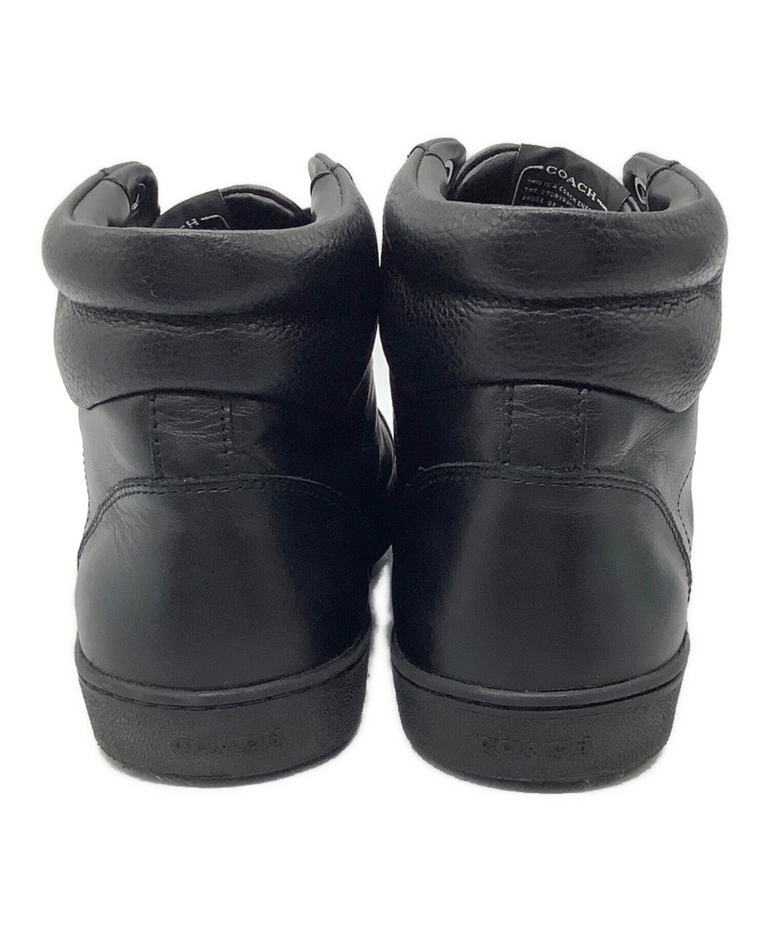 中古・古着通販】COACH (コーチ) ハイカットスニーカー ブラック