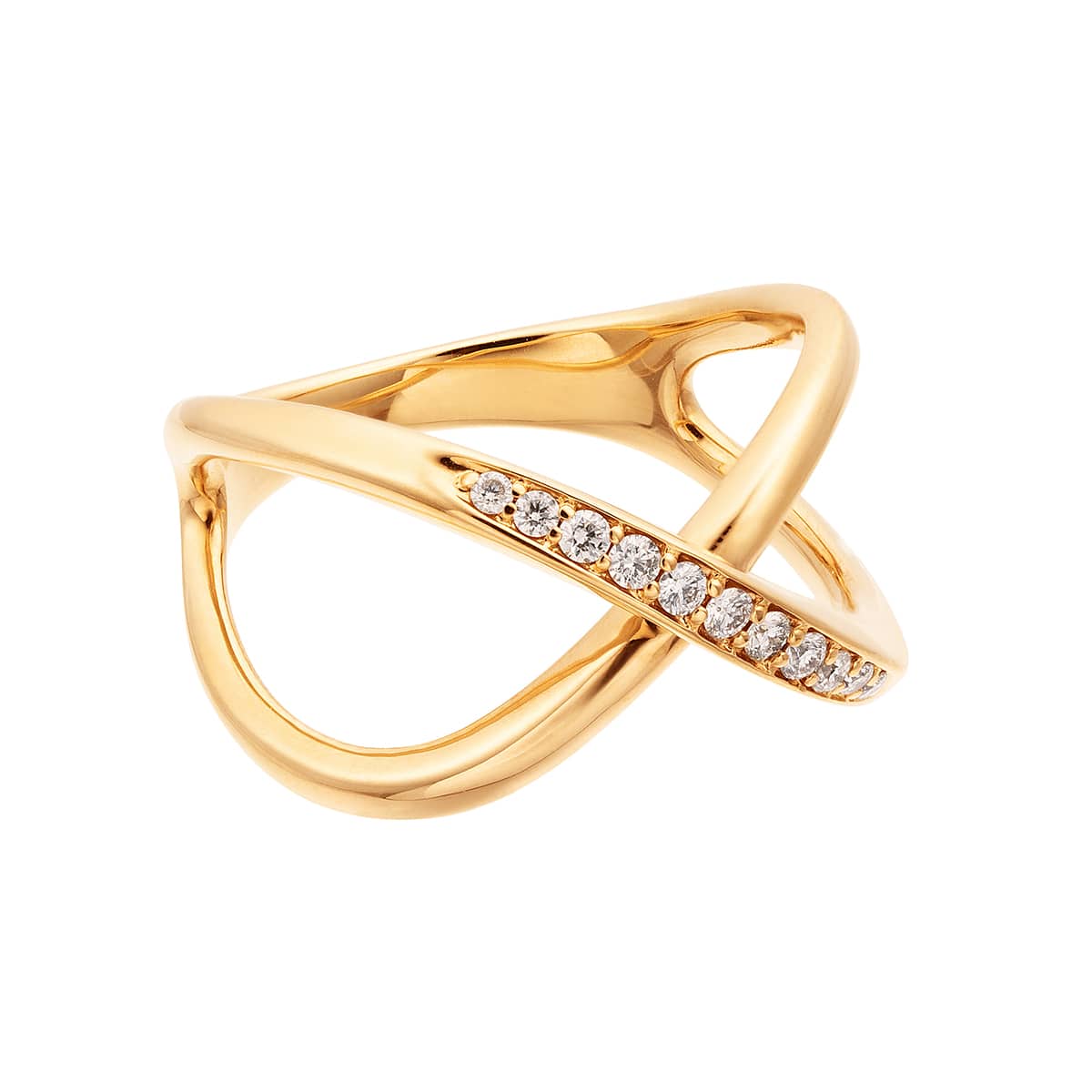 K18イエローゴールドダイヤモンドリング(LFR345)|TSUTSUMI（ジュエリー