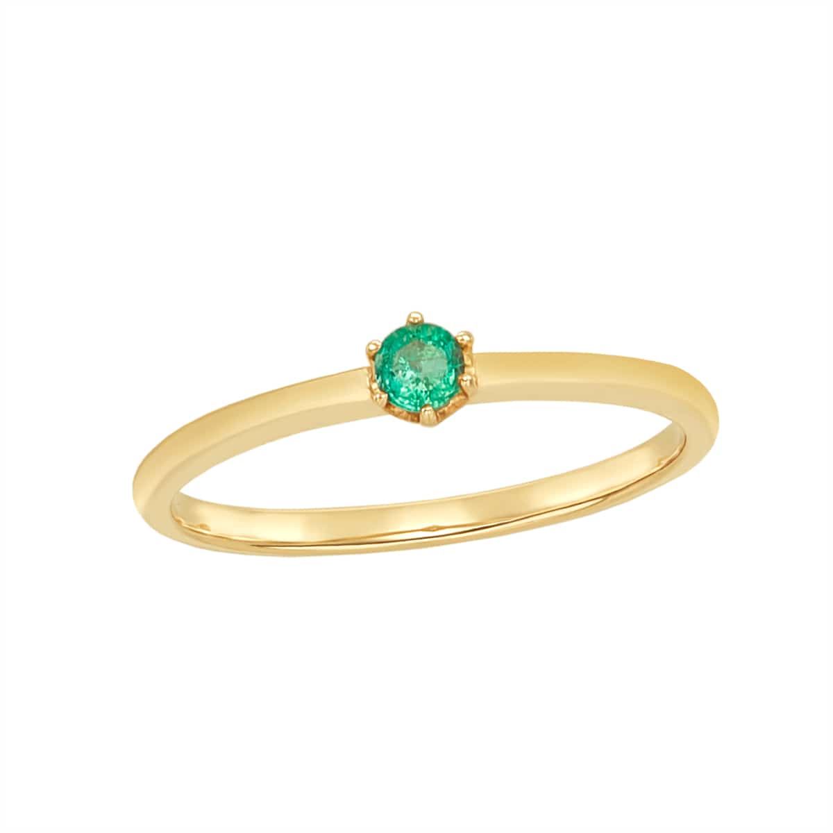 K10イエローゴールドエメラルドリング(RFR319)|TSUTSUMI（ジュエリー