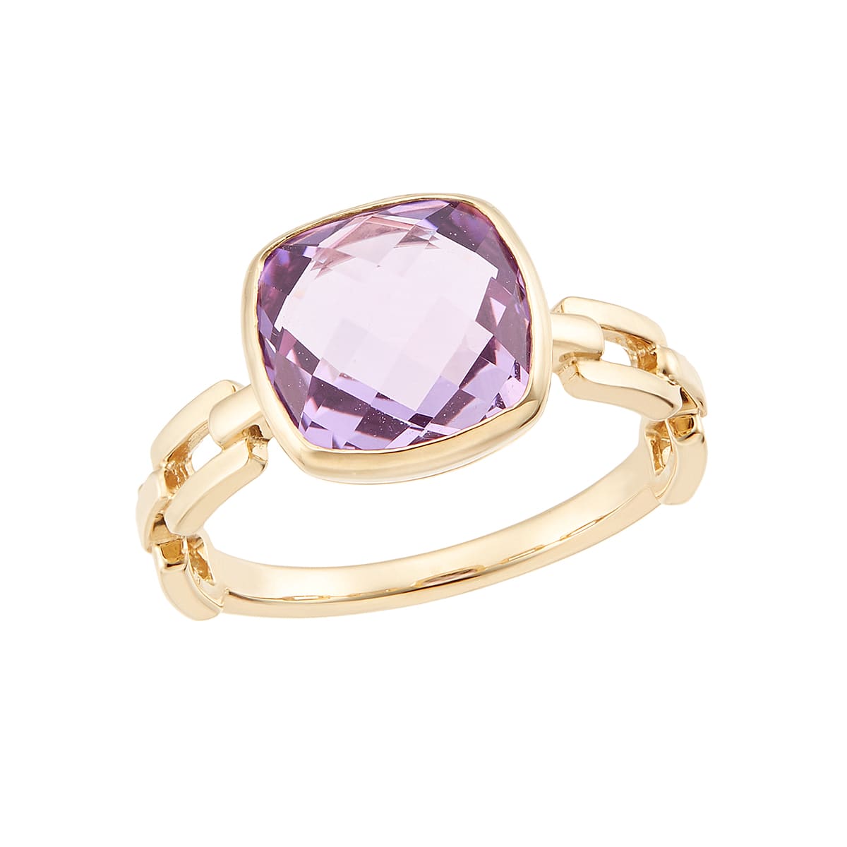 K10イエローゴールドライトアメシストリング(RFR037-002)|TSUTSUMI