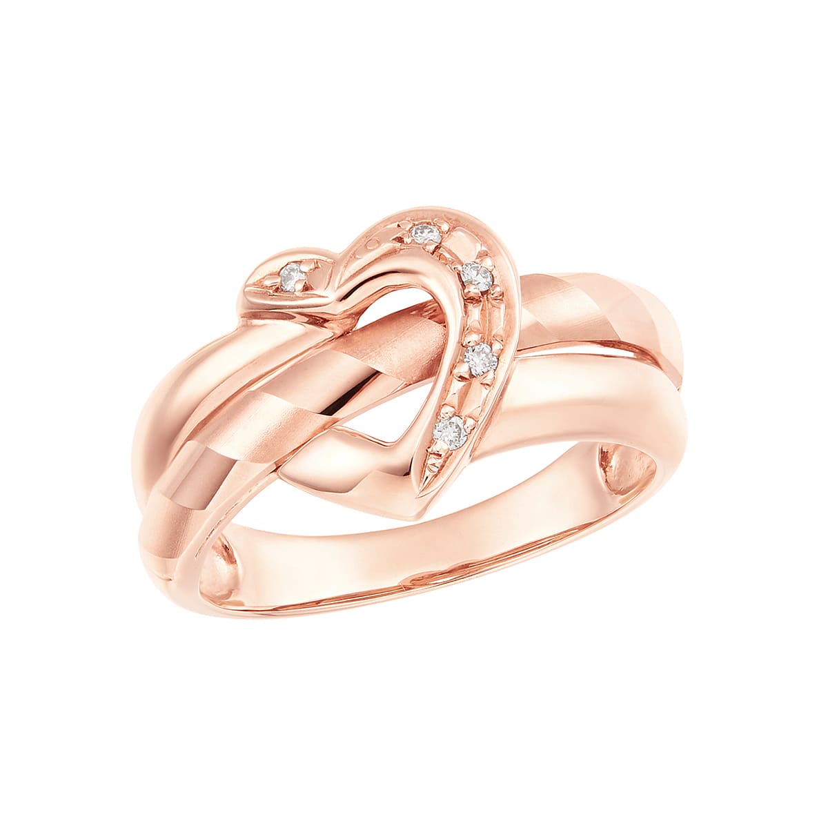 K10ピンクゴールドダイヤモンドリング(RFR176-001)|TSUTSUMI