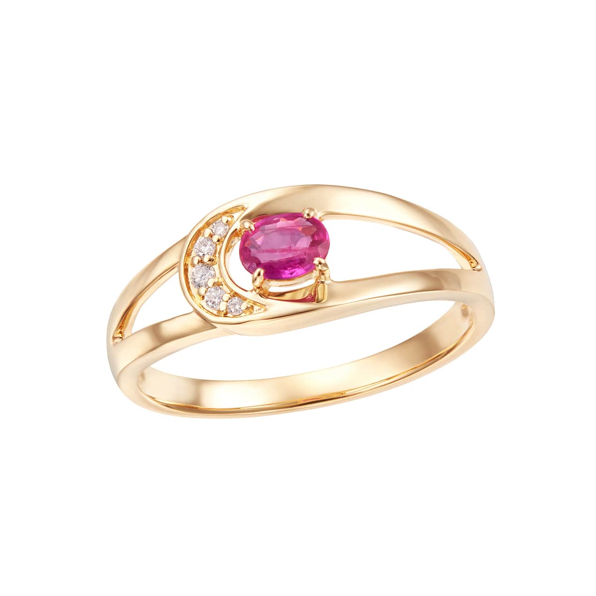 K18イエローゴールドルビーリング(RFR407-002)|TSUTSUMI（ジュエリー