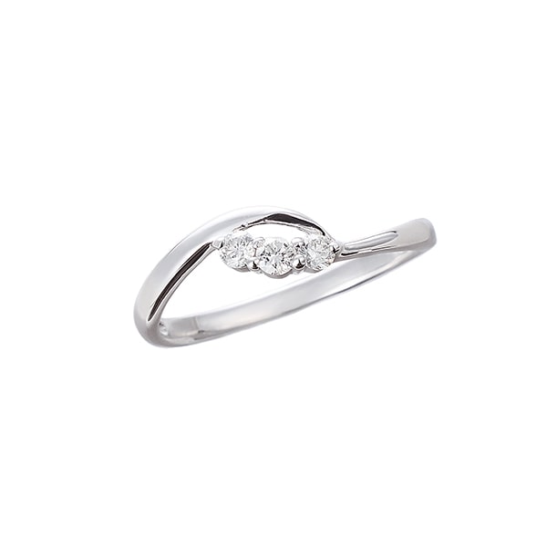 K10イエローゴールドダイヤモンドリング（ピンキーリング）(RFR335-001