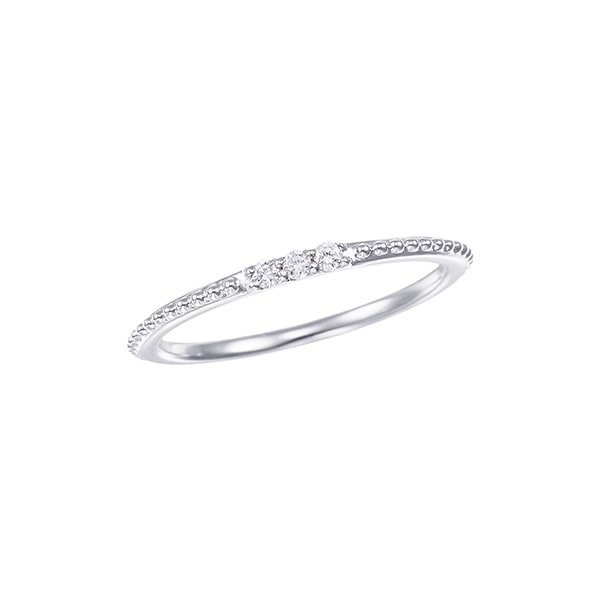 K10ピンクゴールドダイヤモンドリング（ピンキーリング）(RFR143-001