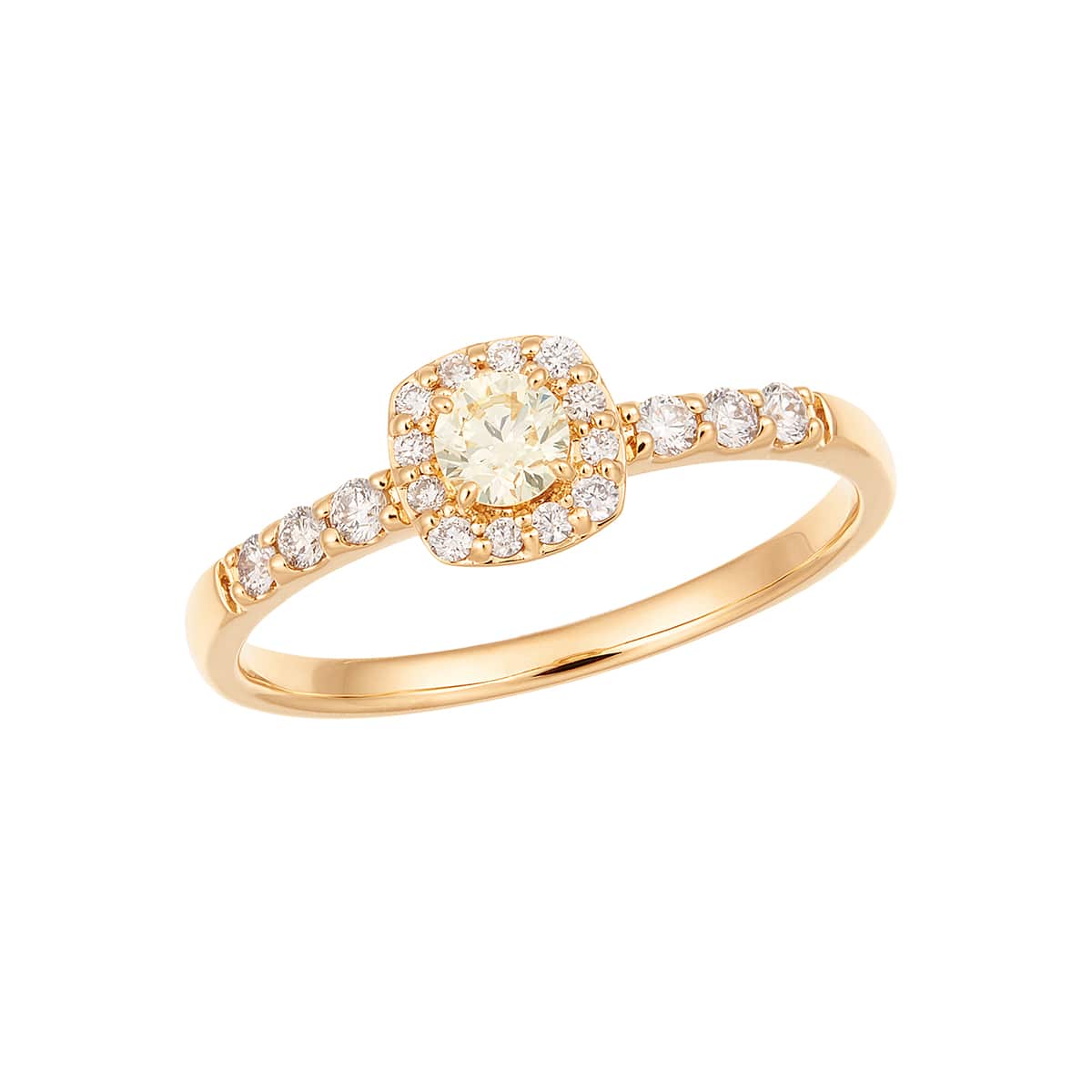 K18イエローゴールドダイヤモンドリング(RFR990-001)|TSUTSUMI