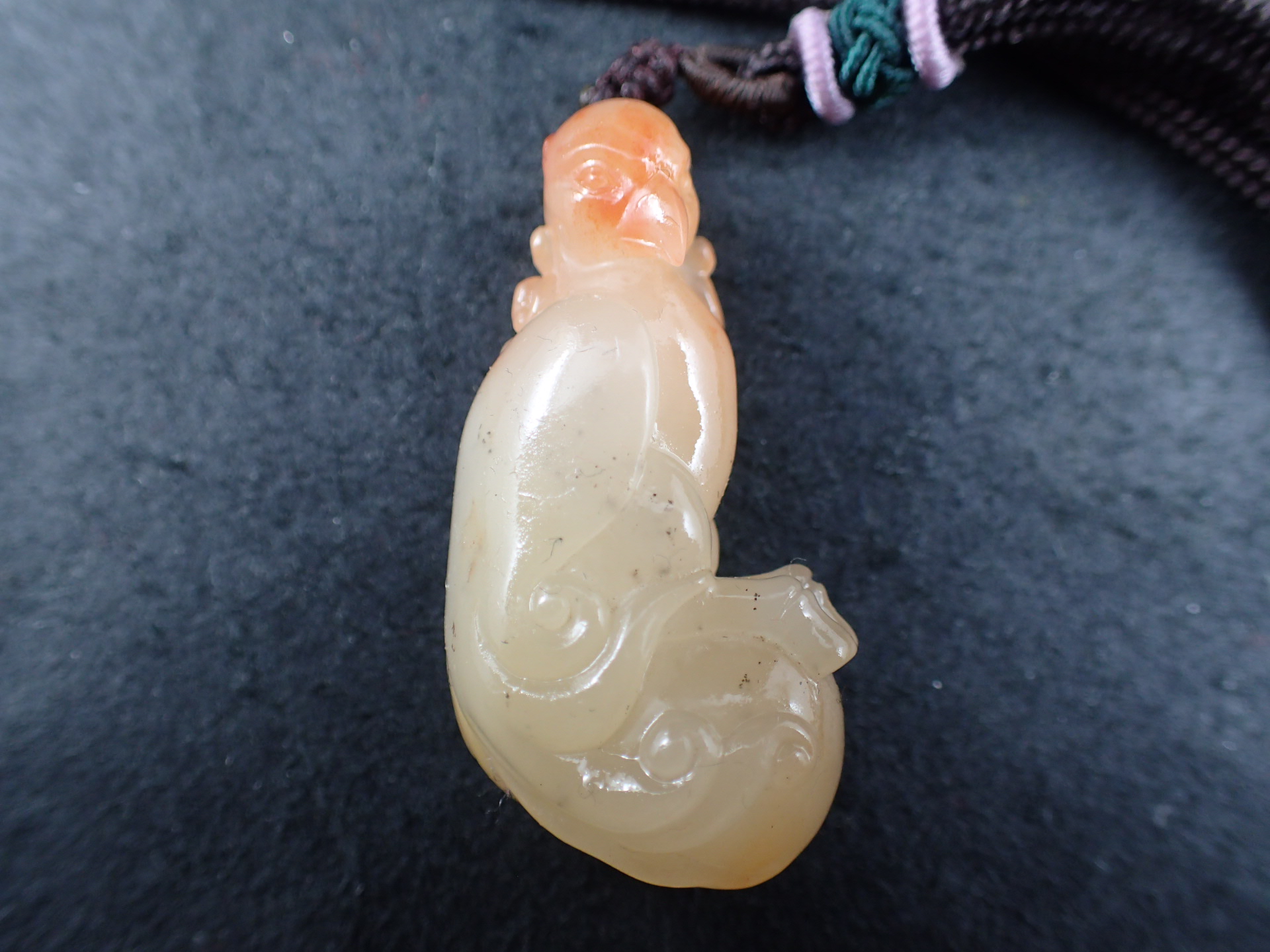 最高品質火鳥彫刻 ペンダントトップ（ネックレスの紐付き） 寿山石