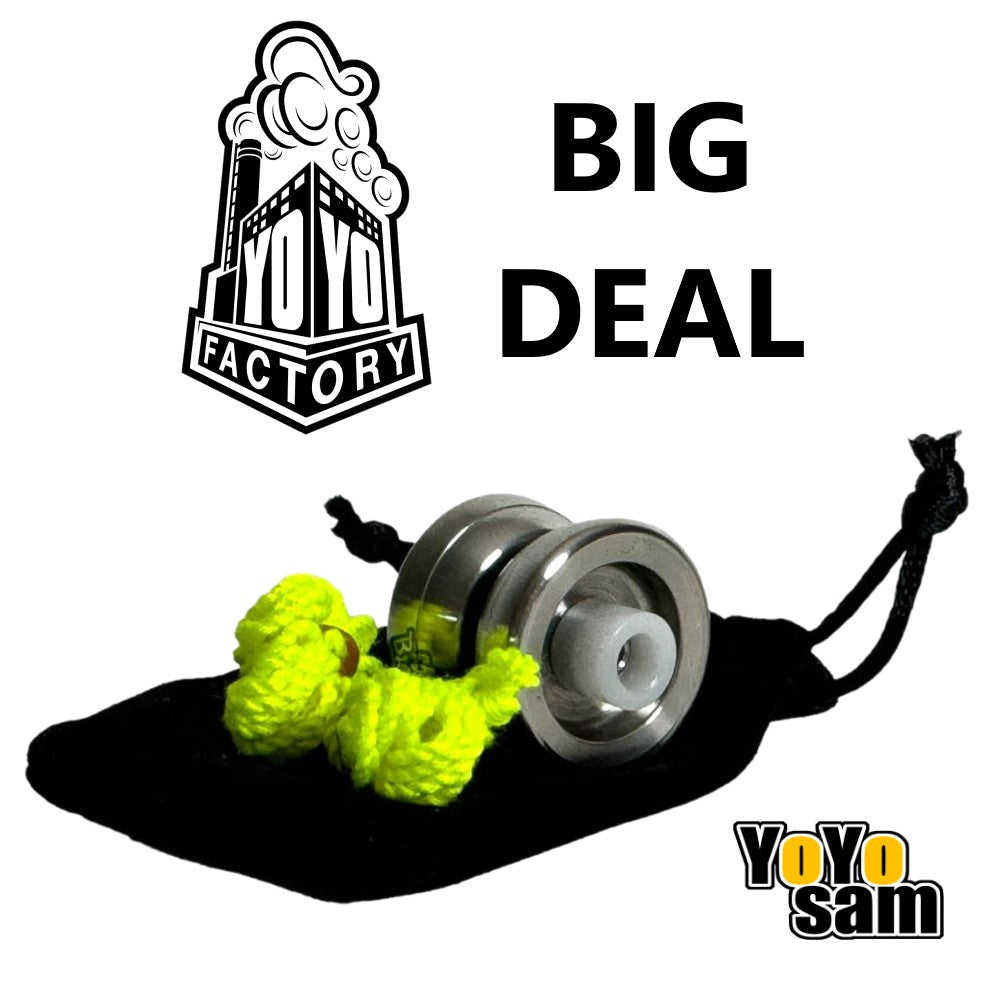 YoYoFactory Big Deal Yo-Yo - Stainless Steel Micro YoYo with