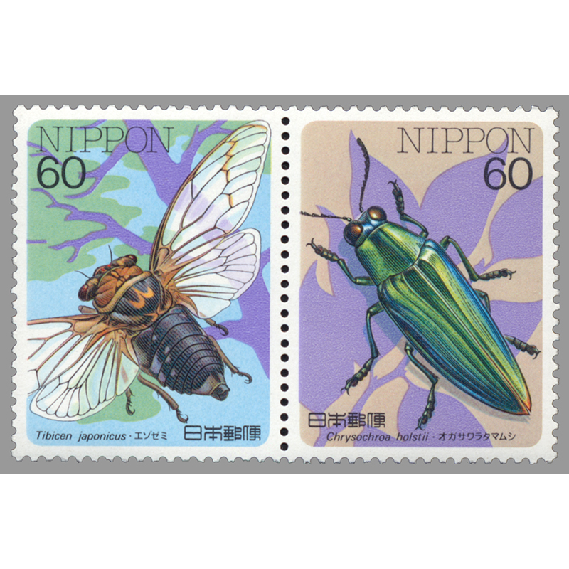 切手・趣味の通信販売｜スタマガネット 昆虫シリーズ第3集 エゾゼミ
