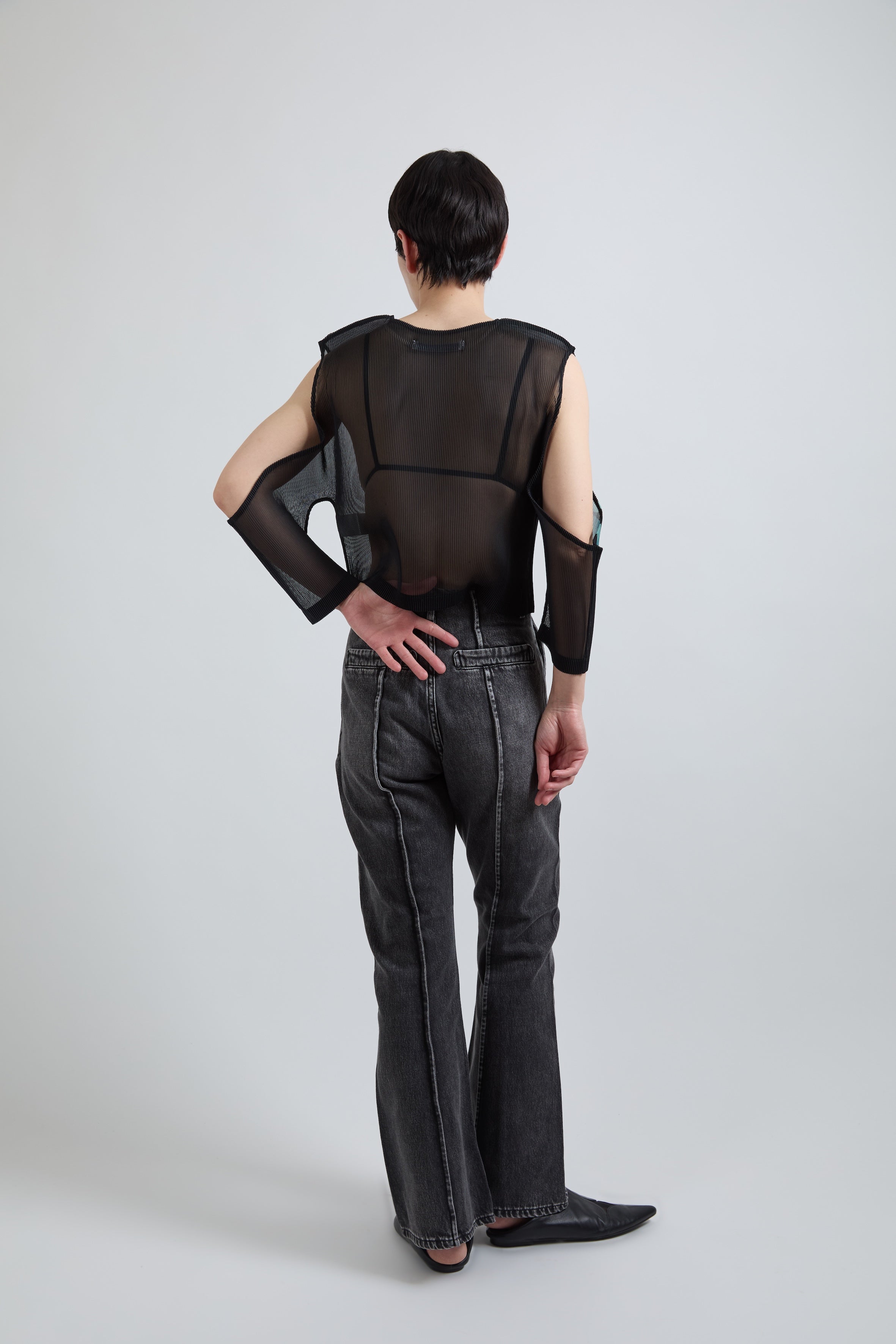 Pleated Graphic Top – YOHEI OHNO