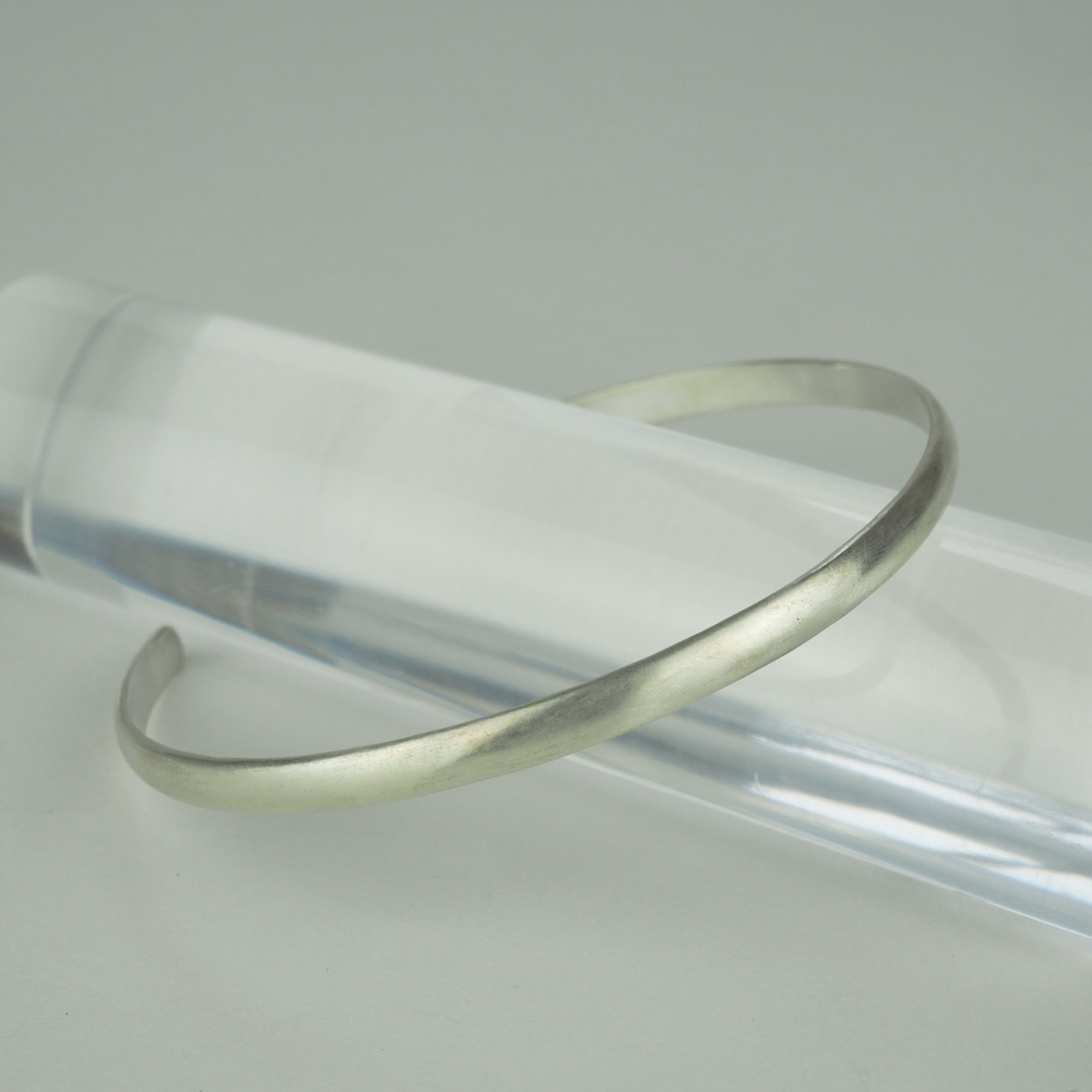 Silver Bangle -Plain Matte- シルバー バングル – yuzen-official