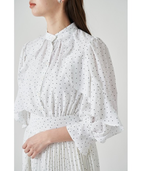 SNIDEL（スナイデル） 7分袖ワンピース 1 ホワイト レディース