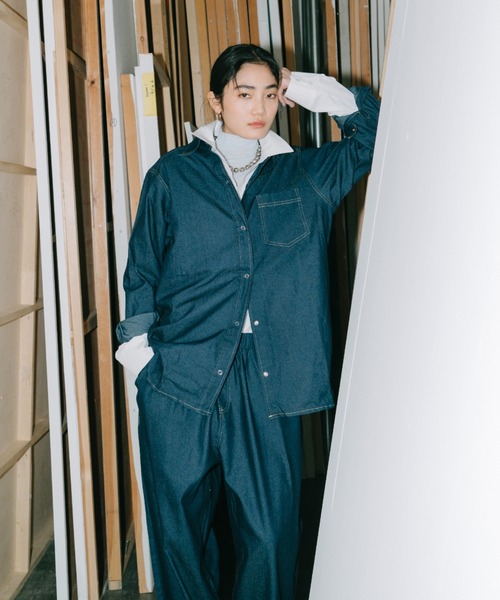 HANNE ジーンズ デニム デニムパンツ ダンガリーイージーパンツ