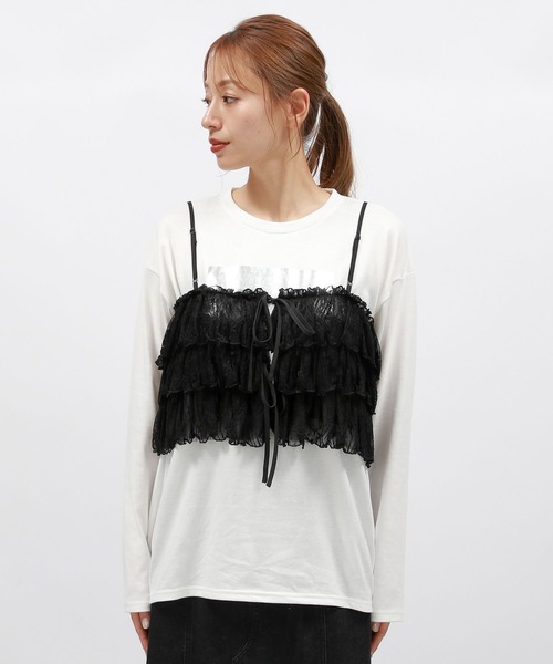 LAKOLE（ラコレ） キャミソール レースフリルキャミ / 142962