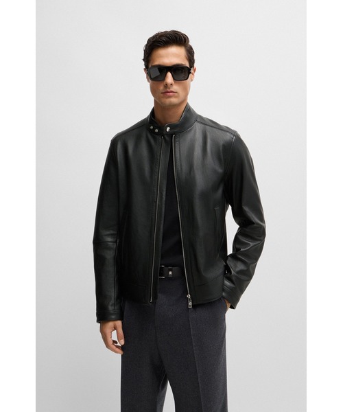 BOSS（HUGO BOSS） コート ジャケット レギュラーフィット グレイン